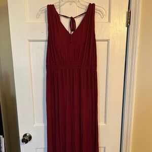 Soma burgundy knit dress size medium